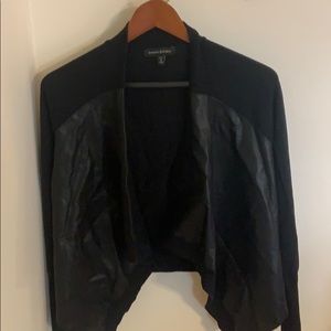 BR sweater faux leather